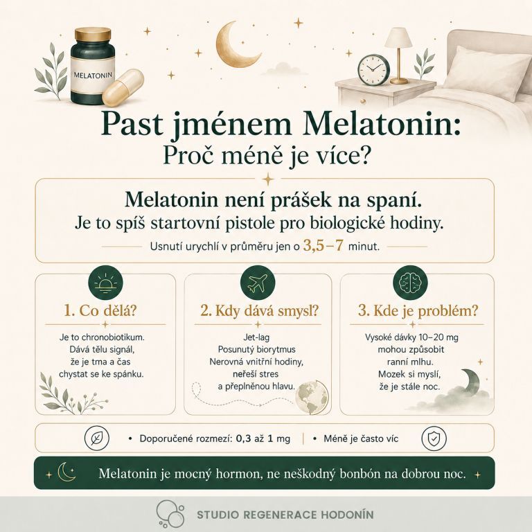 13. melatonin a spánek Studio Regenerace Hodonín